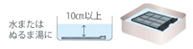水またはぬるま湯に浸けるだけ